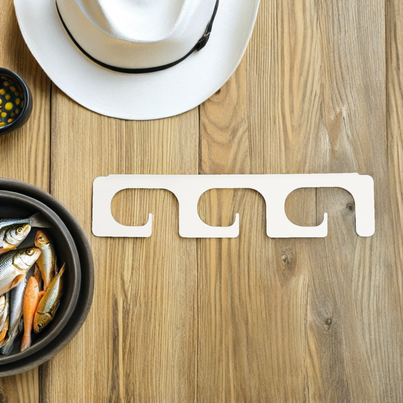Fishing Rod Rack - ที่แขวนคันเบ็ดตกปลาแบบติดผนัง 1 คู่ สำหรับจัดเก็บคันเบ็ดในห้องหรือเรือ แข็งแรง ทนทาน