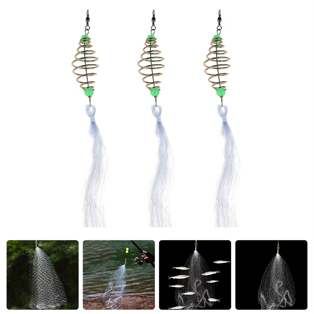 Fishing Rod Casting - กับดักตาข่ายตกปลา Feeder กับดักทองแดง Shoal Casting Gill
