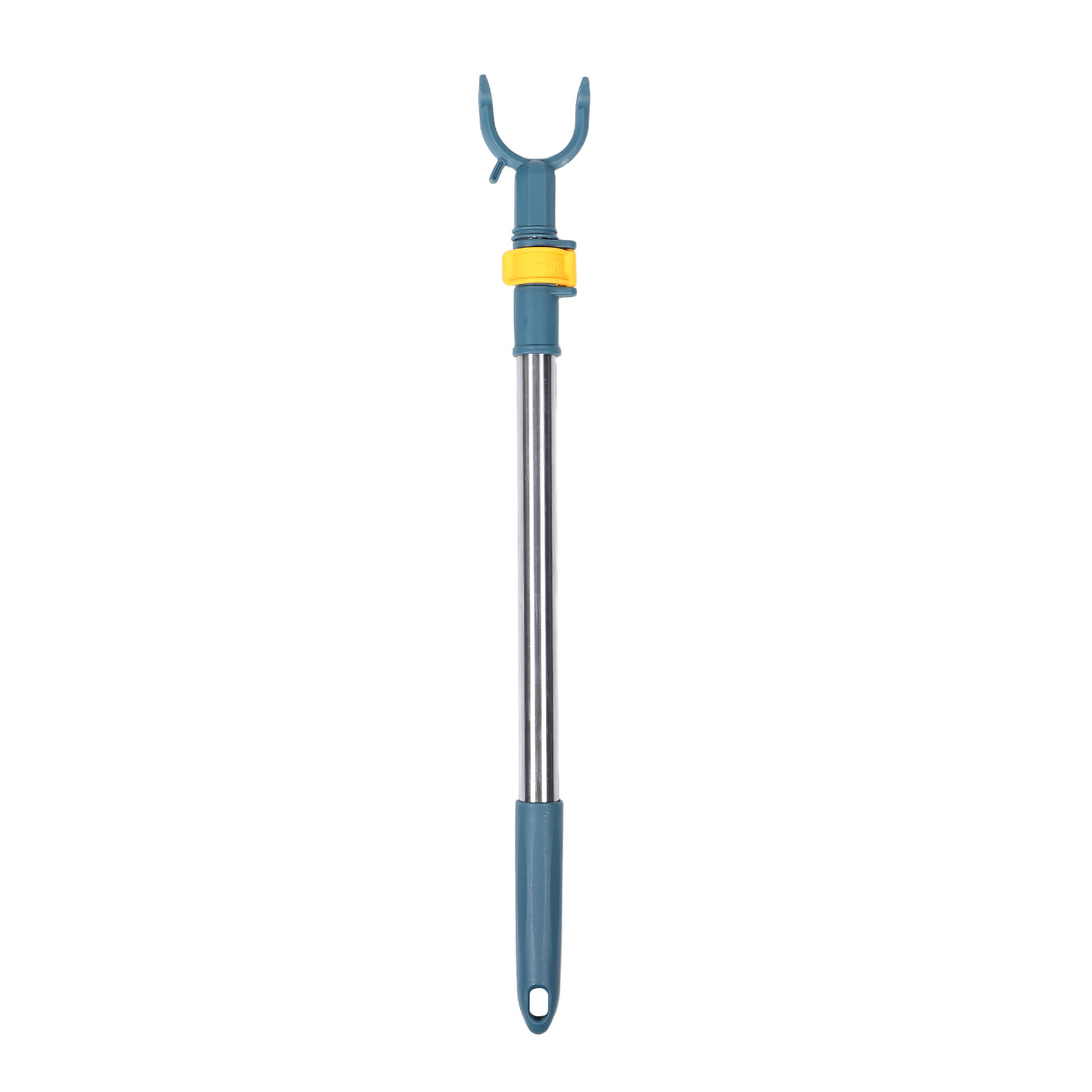 Fishing Rod Telescopic - ราวตากผ้าสแตนเลสแบบยืดหดได้ ปรับระดับได้ พร้อมตัวล็อคหัวสีน้ำเงิน สำหรับตากชุดชั้นในและเสื้อผ้าสั้น