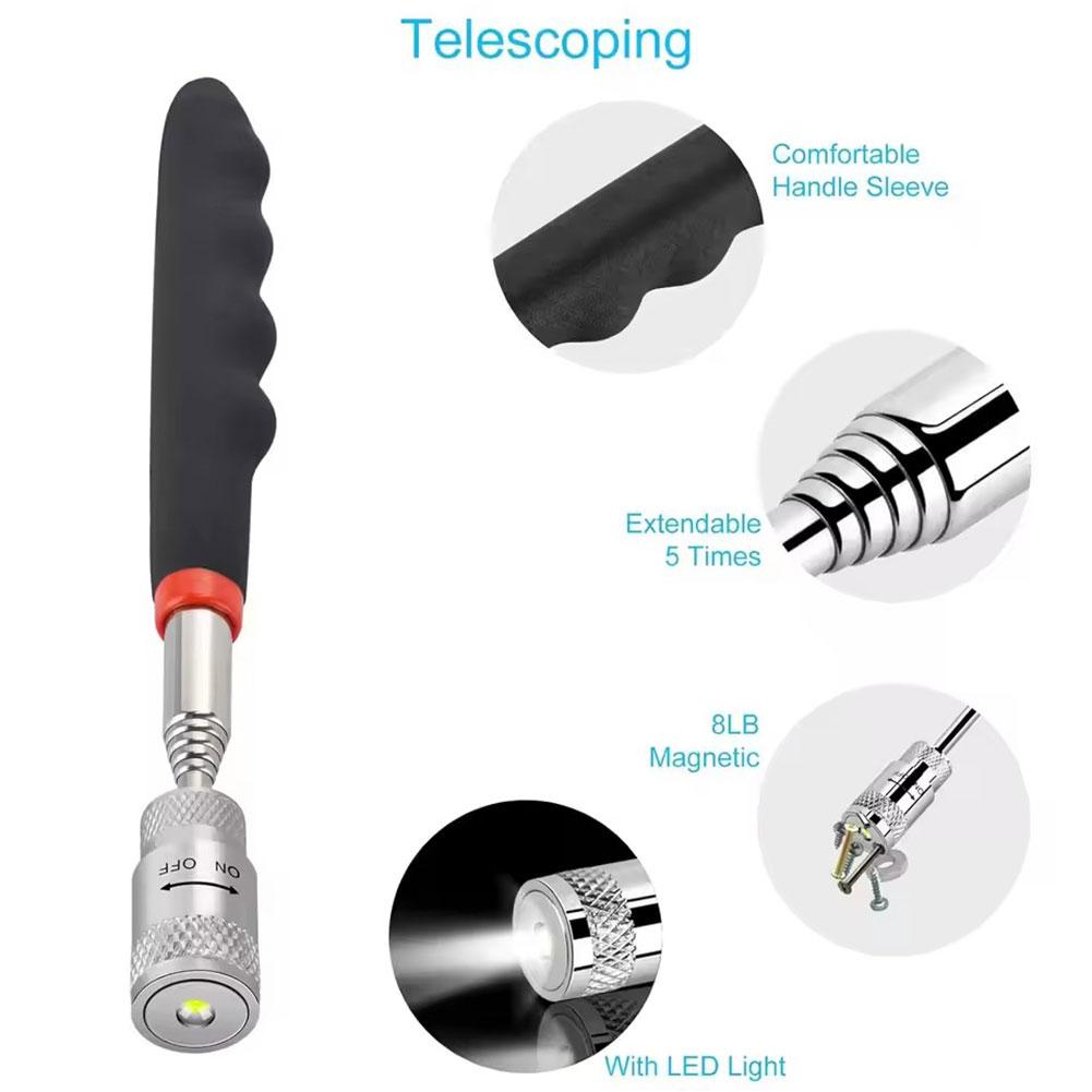 ปากกาแม่เหล็กแบบยืดหดได้พร้อมไ - Fishing Rod Travel บทวิจารณ์และราคา