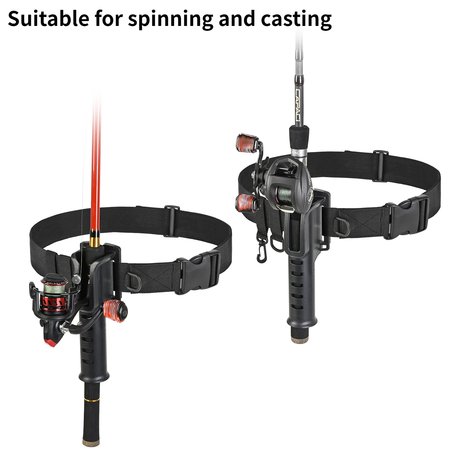 แขวนตกปลาเข็มขัดเอวผู้ถือ Rod  - Fishing Rod Fly บทวิจารณ์และราคา