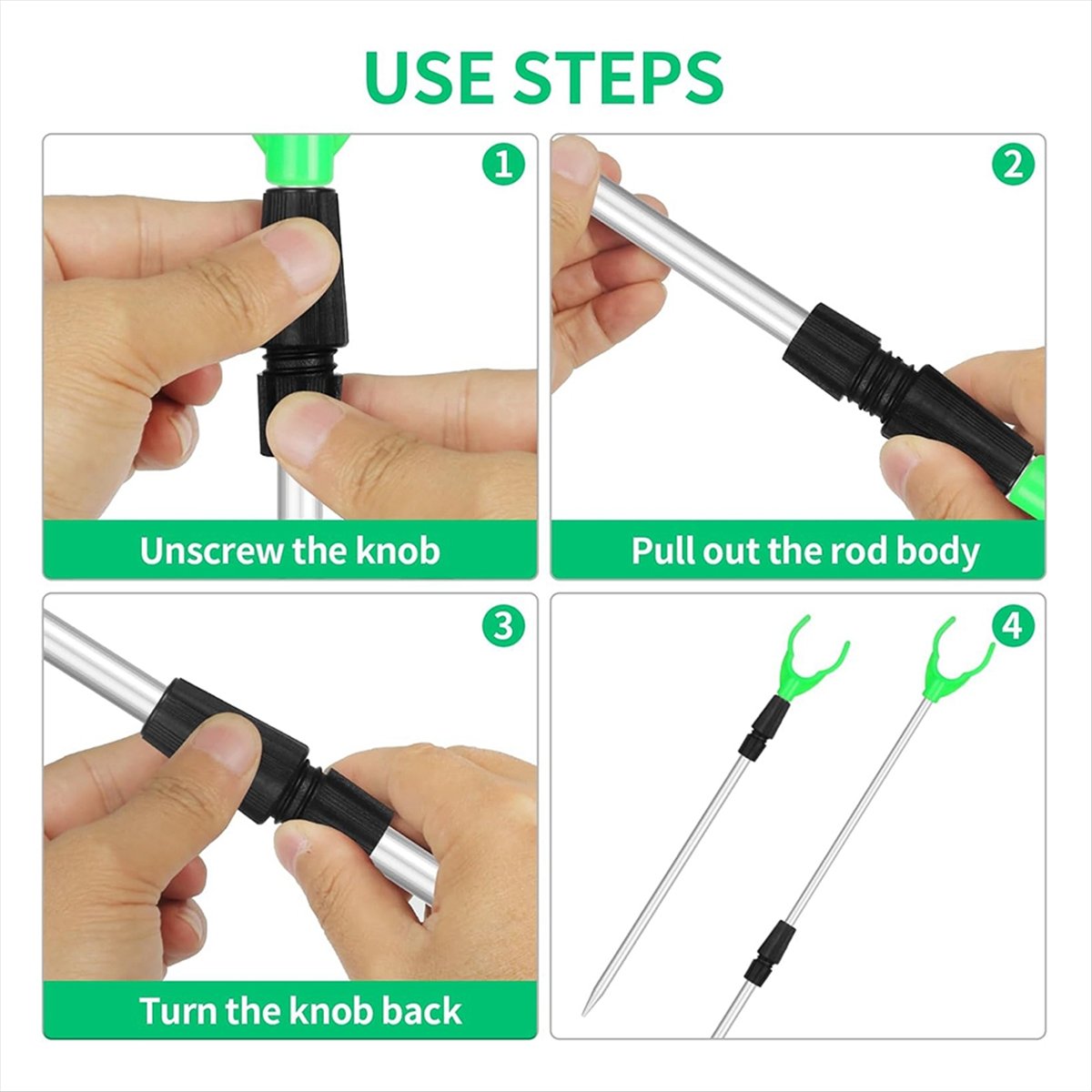 [MEGAL SALE]ที่วางคันเบ็ดแบบยื - Fishing Rod Telescopic บทวิจารณ์และราคา